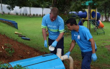 Escola municipal de Joinville recebe sistema de tratamento biológico de efluentes Escola municipal de Joinville recebe sistema de tratamento biológico de efluentes