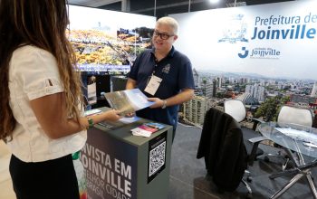 Público conheceu ambiente favorável de Joinville para empreendedorismo durante a Expogestão