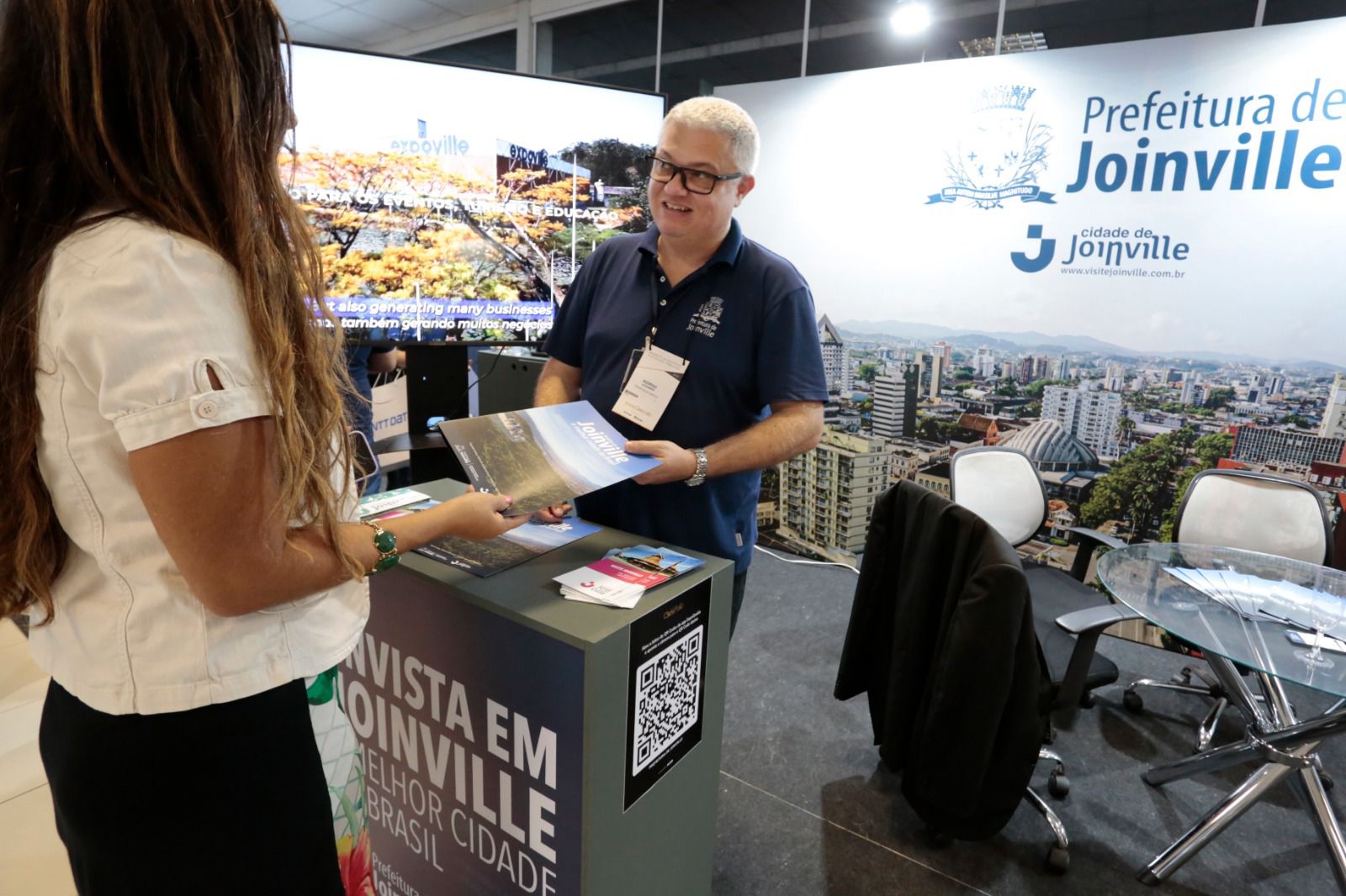 Público conheceu ambiente favorável de Joinville para empreendedorismo durante a Expogestão