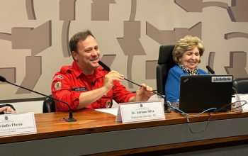 Prefeito Adriano Silva participa de Audiência Pública sobre os Bombeiros Voluntários no Senado
