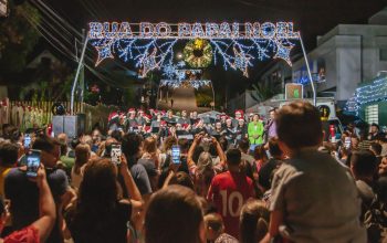Rua do Papai Noel abre para visitação nesta sexta-feira com show de luzes e decoração