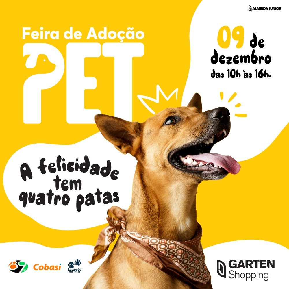 Garten Shopping recebe mais uma edição da Feira de Adoção neste sábado 09/12