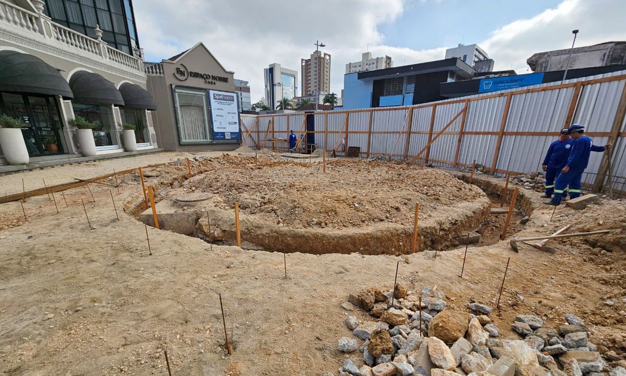 Joinville avança com obras da Praça da Bailarina Liselott Trinks