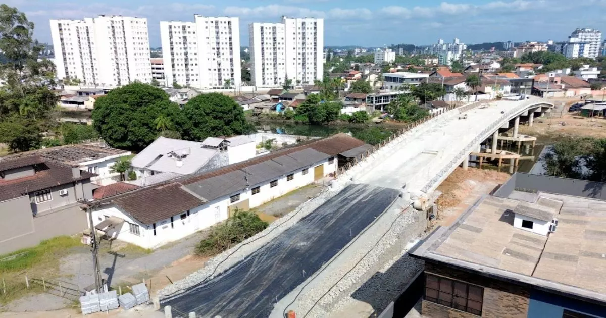 Ponte Albertinho Bornschein será inaugurada neste fim de semana em Joinville