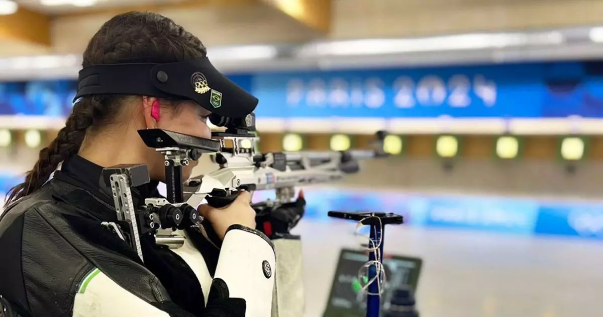 Joinvilense Geovana Meyer fica em 22º lugar no tiro esportivo nas olimpiadas